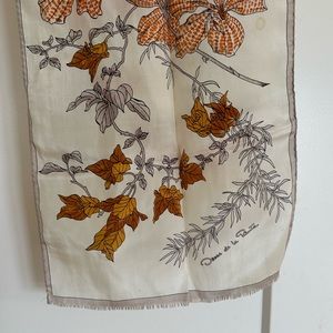 Vintage Oscar De La Renta Silk Scarf